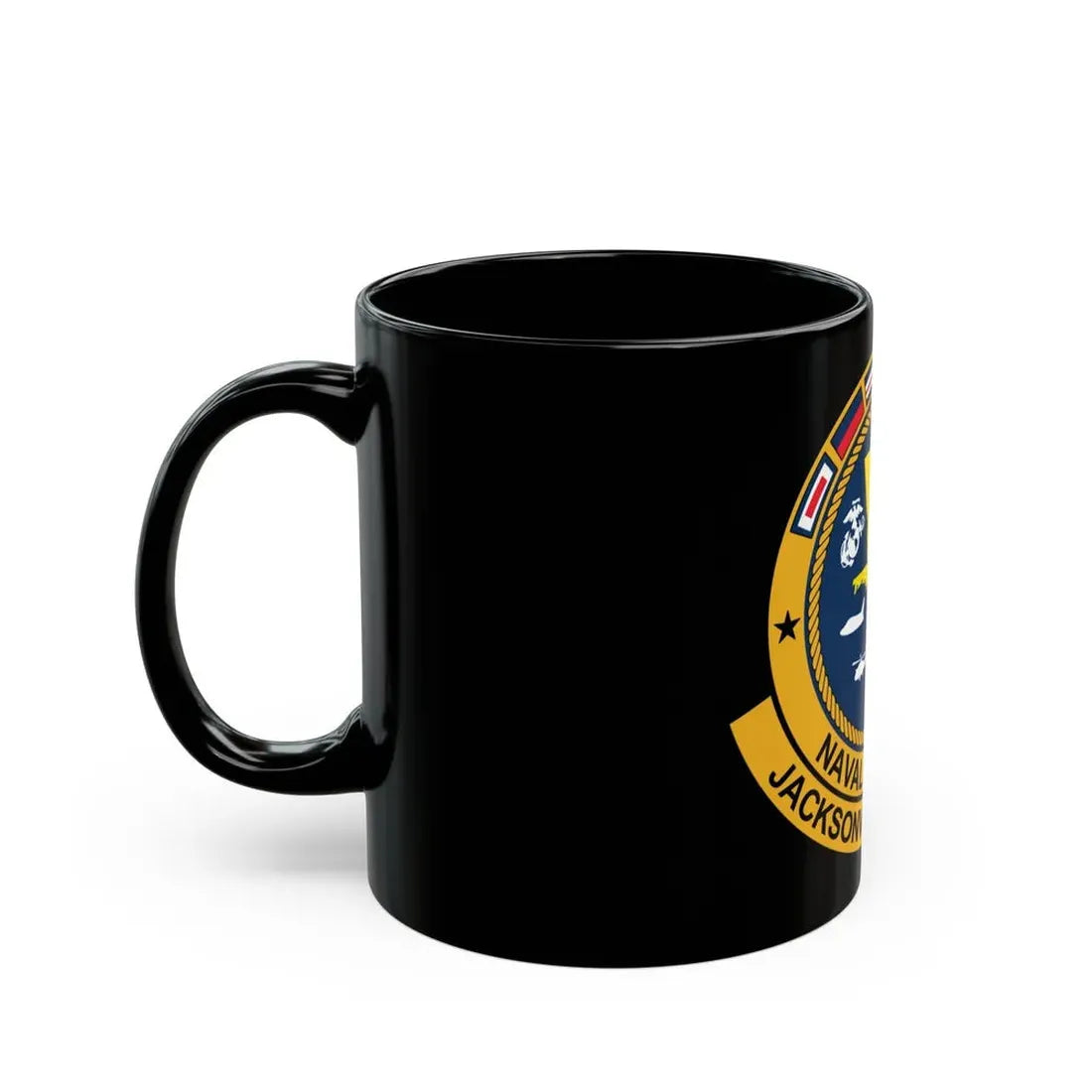 Naval Hospital Jacksonville (U.S. Navy) Black Coffee Mug - Go Mug Yourself