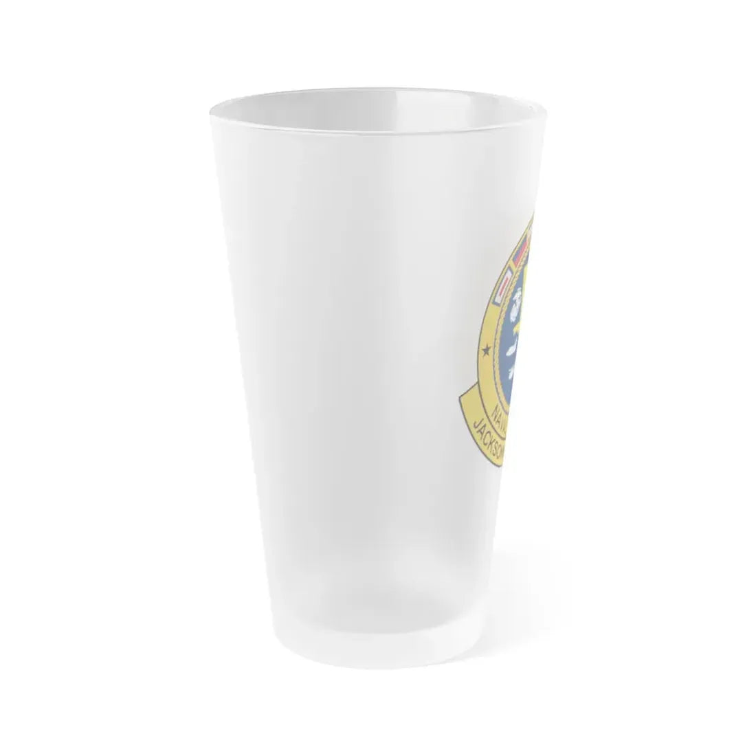 Naval Hospital Jacksonville (U.S. Navy) Frosted Pint Glass 16oz - Go Mug Yourself