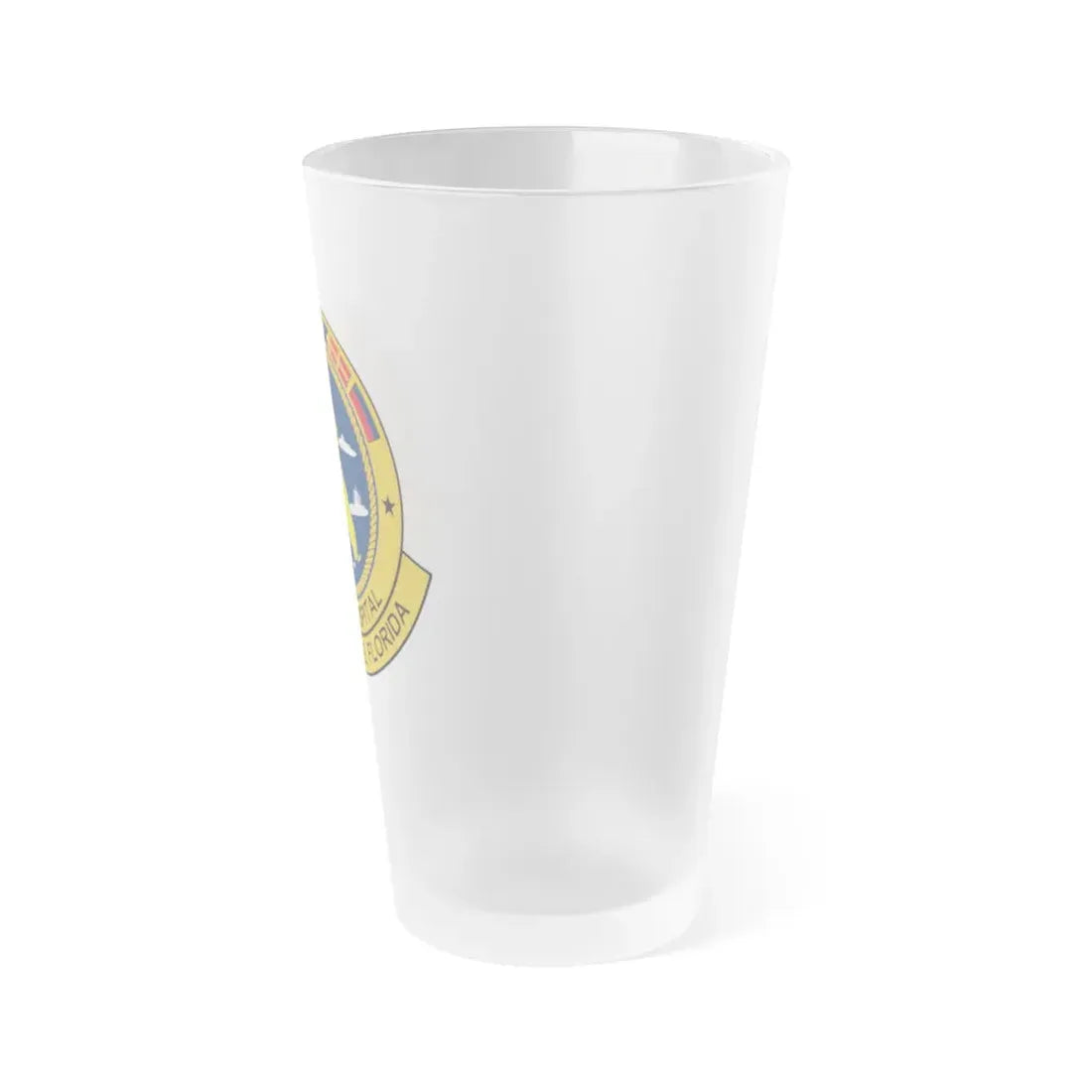 Naval Hospital Jacksonville (U.S. Navy) Frosted Pint Glass 16oz - Go Mug Yourself
