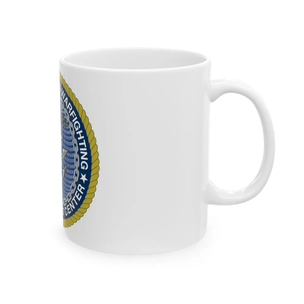 Naval Information Warfighting Development Center (U.S. Navy) White Coffee Mug-Go Mug Yourself