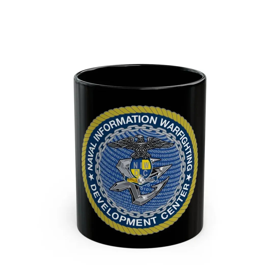 Naval Information Warfighting Development Center (U.S. Navy) Black Coffee Mug 11oz - Go Mug Yourself
