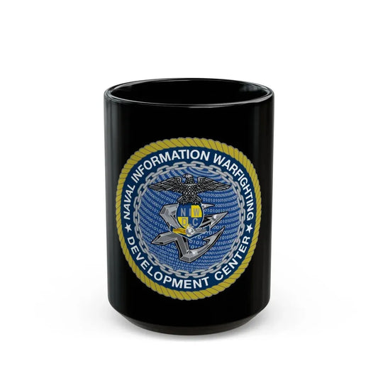 Naval Information Warfighting Development Center (U.S. Navy) Black Coffee Mug 15oz - Go Mug Yourself