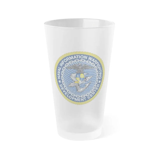 Naval Information Warfighting Development Center (U.S. Navy) Frosted Pint Glass 16oz Default Title - Go Mug Yourself