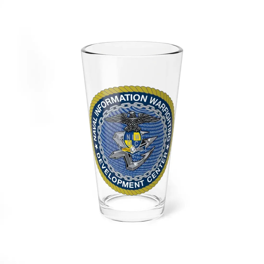 Naval Information Warfighting Development Center (U.S. Navy) Pint Glass 16oz 16oz - Go Mug Yourself