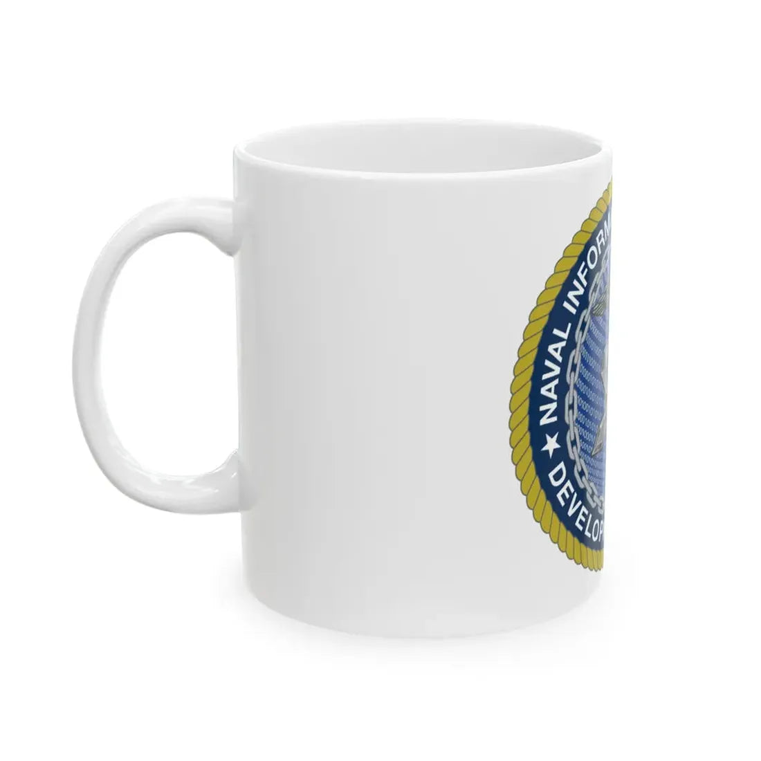 Naval Information Warfighting Development Center (U.S. Navy) White Coffee Mug - Go Mug Yourself