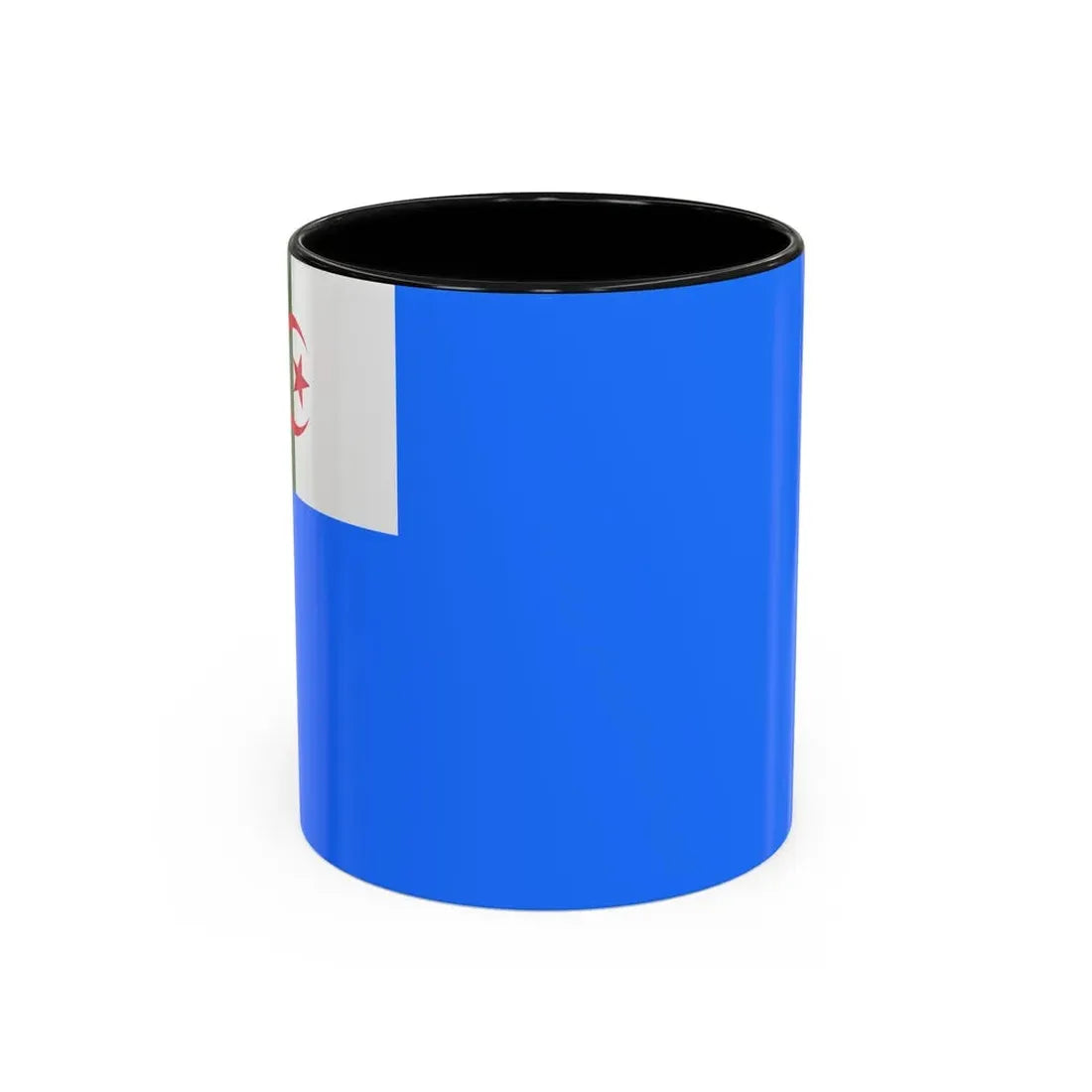 Naval Jack of Algeria - Accent Coffee Mug 11oz Black - Go Mug Yourself