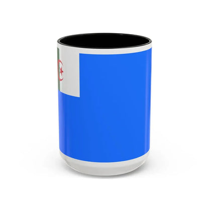 Naval Jack of Algeria - Accent Coffee Mug 15oz Black - Go Mug Yourself