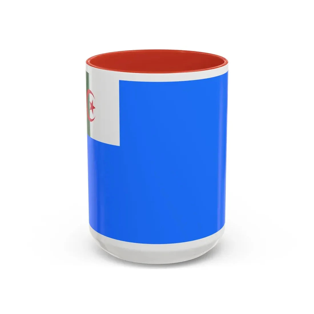 Naval Jack of Algeria - Accent Coffee Mug 15oz Red - Go Mug Yourself