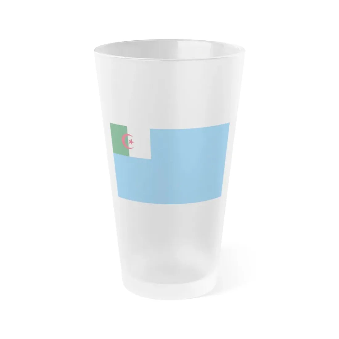 Naval Jack of Algeria - Frosted Pint Glass 16oz 16oz Frosted - Go Mug Yourself