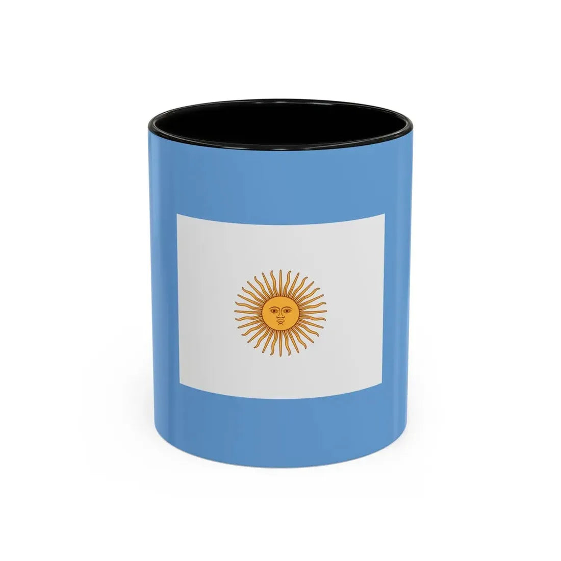 Naval Jack of Argentina - Accent Coffee Mug 11oz Black - Go Mug Yourself