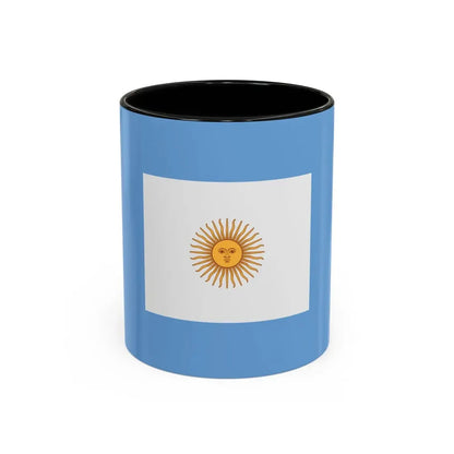 Naval Jack of Argentina - Accent Coffee Mug 11oz Black - Go Mug Yourself