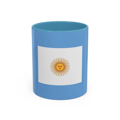 Naval Jack of Argentina - Accent Coffee Mug 11oz Light Blue - Go Mug Yourself