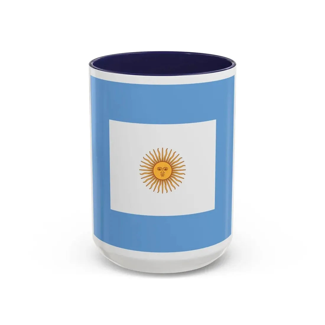 Naval Jack of Argentina - Accent Coffee Mug 15oz Navy - Go Mug Yourself