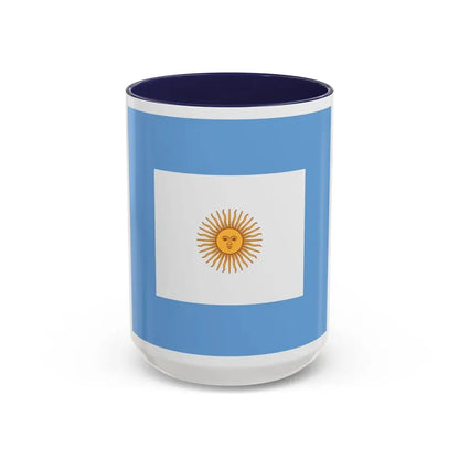 Naval Jack of Argentina - Accent Coffee Mug 15oz Navy - Go Mug Yourself