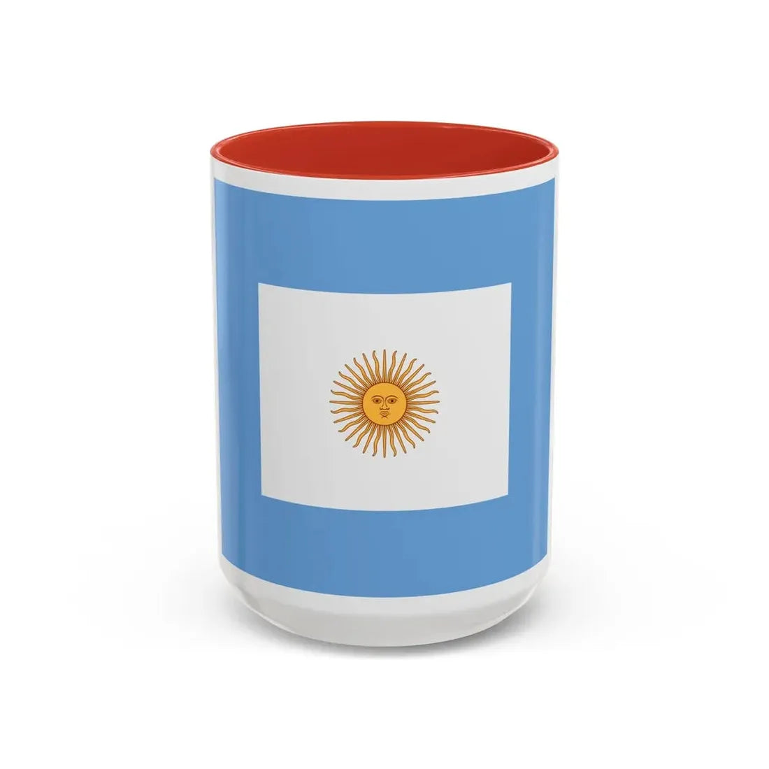 Naval Jack of Argentina - Accent Coffee Mug 15oz Red - Go Mug Yourself