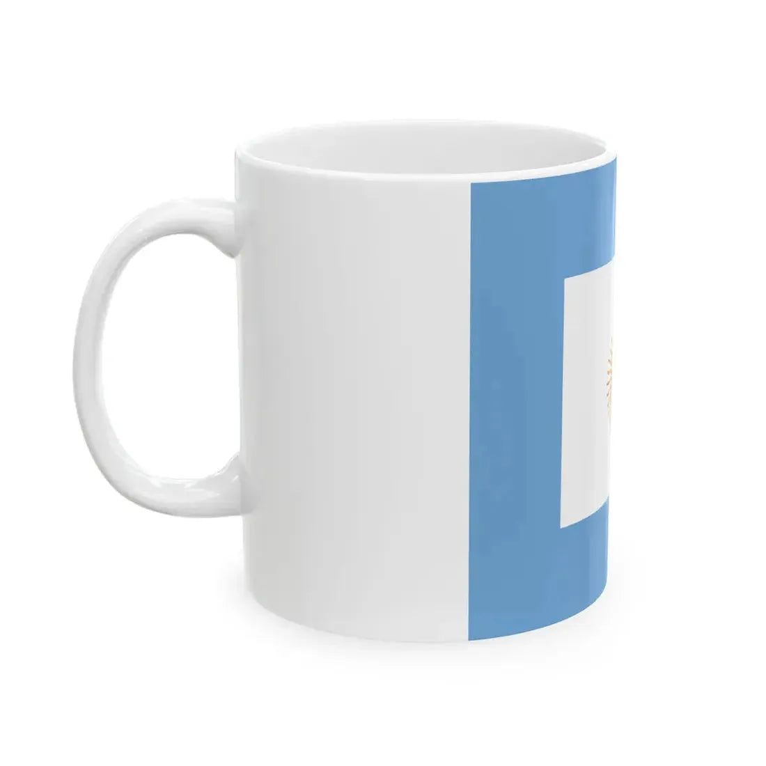 Naval jack of Argentina (Argentina) White Coffee Mug - Go Mug Yourself