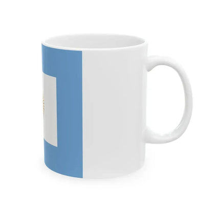 Naval jack of Argentina (Argentina) White Coffee Mug - Go Mug Yourself