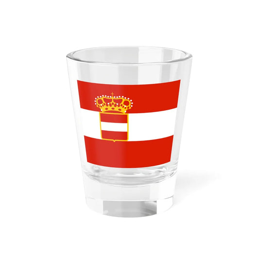 Naval Jack of Austria-Hungary (Austria) Shot Glass 1.5oz 1.5oz - Go Mug Yourself