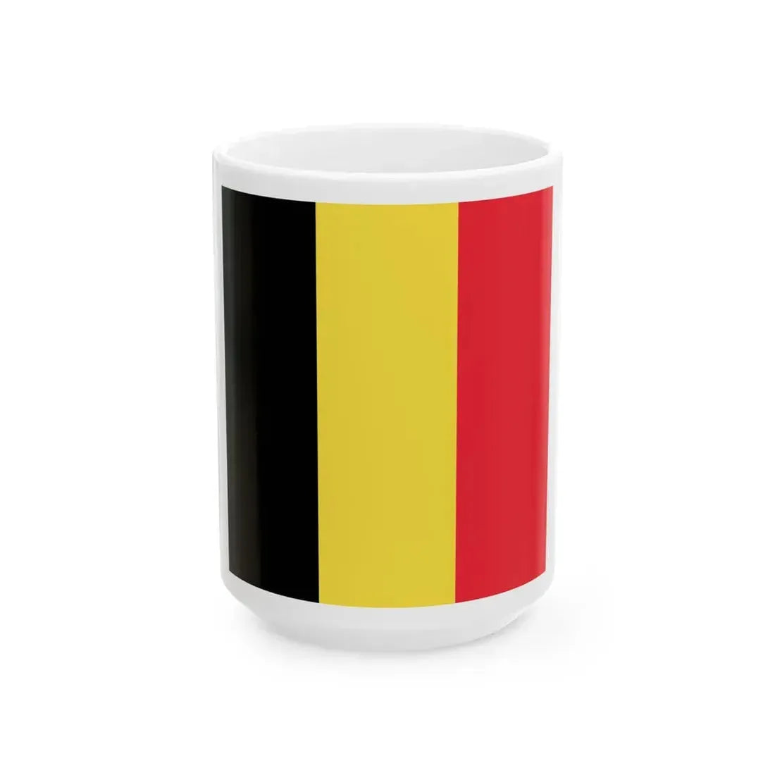 Naval Jack of Belgium (Belgium) White Coffee Mug 15oz - Go Mug Yourself