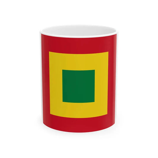 Naval Jack of Bolivia (Bolivia) White Coffee Mug 11oz - Go Mug Yourself