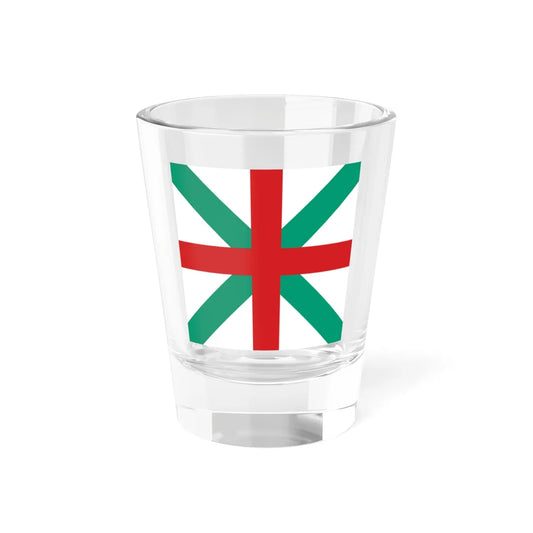 Naval jack of Bulgaria 1908-1949 (Bulgaria) Shot Glass 1.5oz 1.5oz - Go Mug Yourself