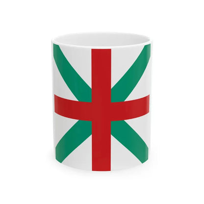 Naval jack of Bulgaria 1908-1949 (Bulgaria) White Coffee Mug 11oz - Go Mug Yourself