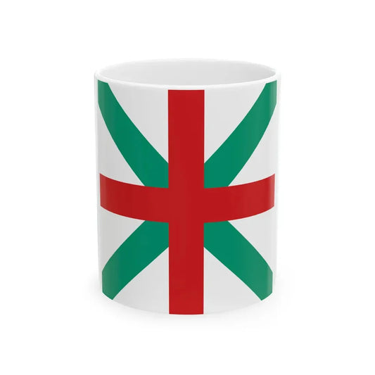 Naval jack of Bulgaria 1908-1949 (Bulgaria) White Coffee Mug 11oz - Go Mug Yourself