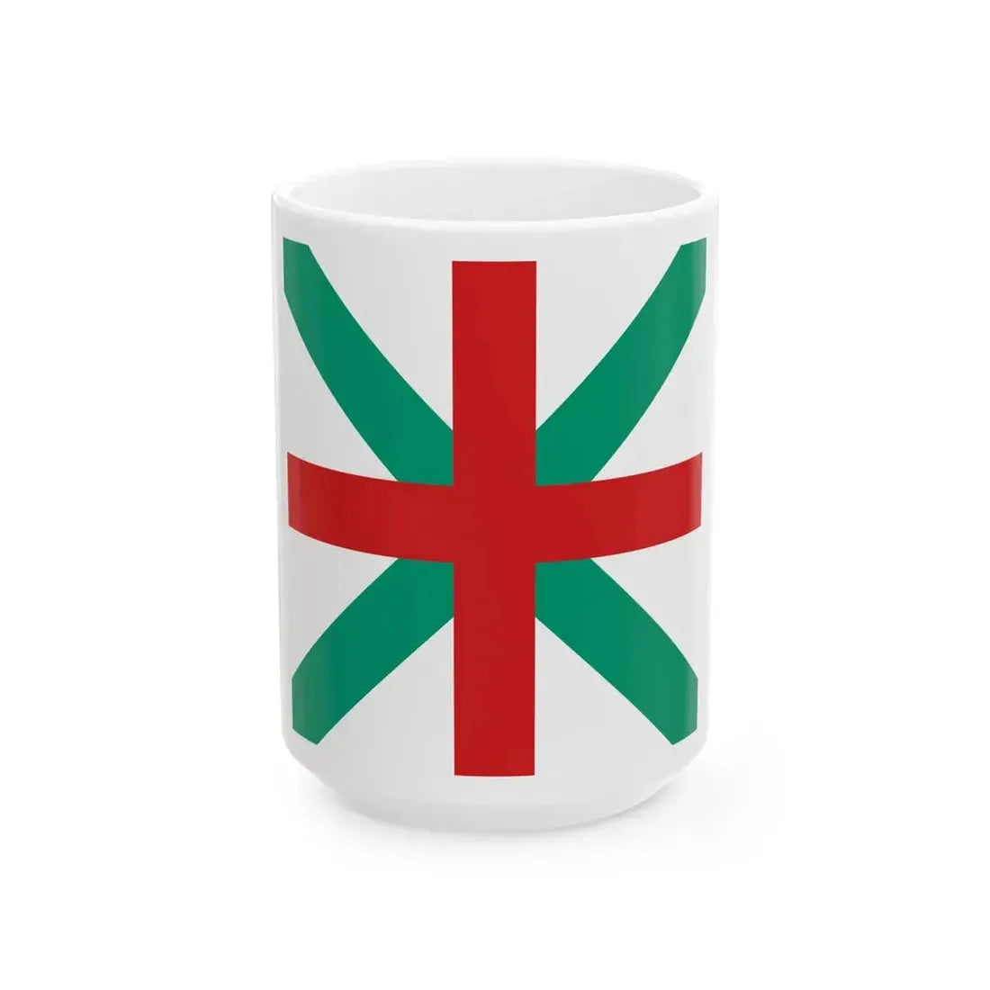 Naval jack of Bulgaria 1908-1949 (Bulgaria) White Coffee Mug 15oz - Go Mug Yourself