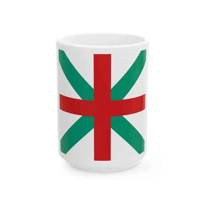 Naval jack of Bulgaria 1908-1949 (Bulgaria) White Coffee Mug 15oz - Go Mug Yourself