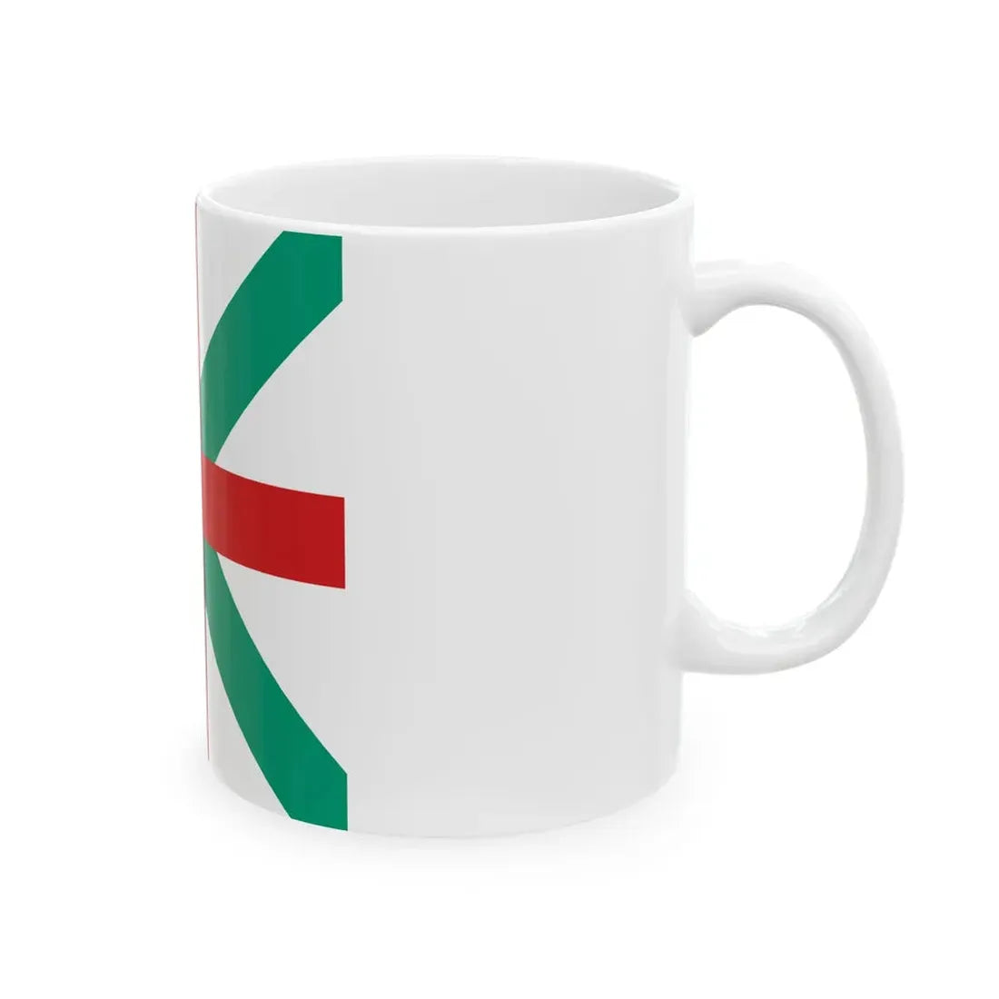 Naval jack of Bulgaria 1908-1949 (Bulgaria) White Coffee Mug - Go Mug Yourself