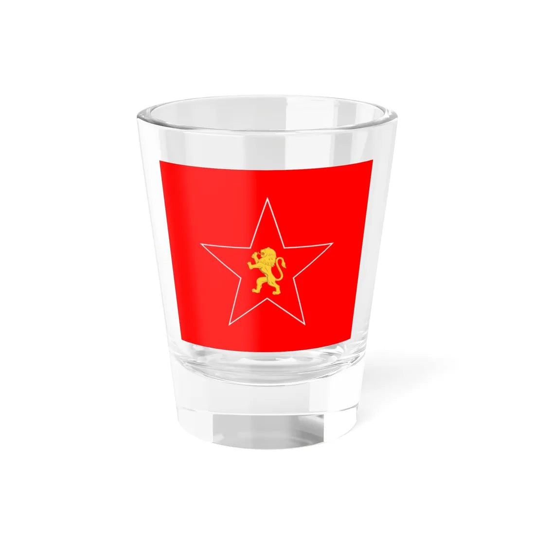 Naval Jack of Bulgaria 1949-1955 (Bulgaria) Shot Glass 1.5oz 1.5oz - Go Mug Yourself