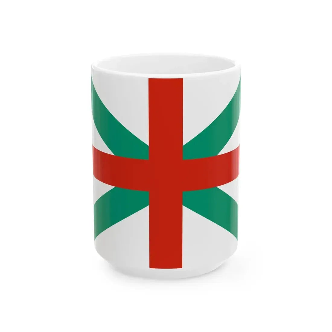 Naval Jack of Bulgaria (Bulgaria) White Coffee Mug 15oz - Go Mug Yourself