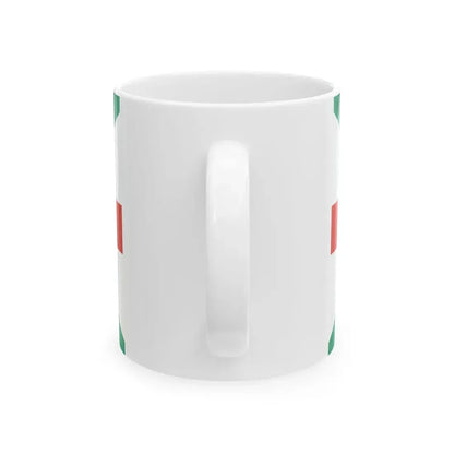Naval Jack of Bulgaria (Bulgaria) White Coffee Mug - Go Mug Yourself