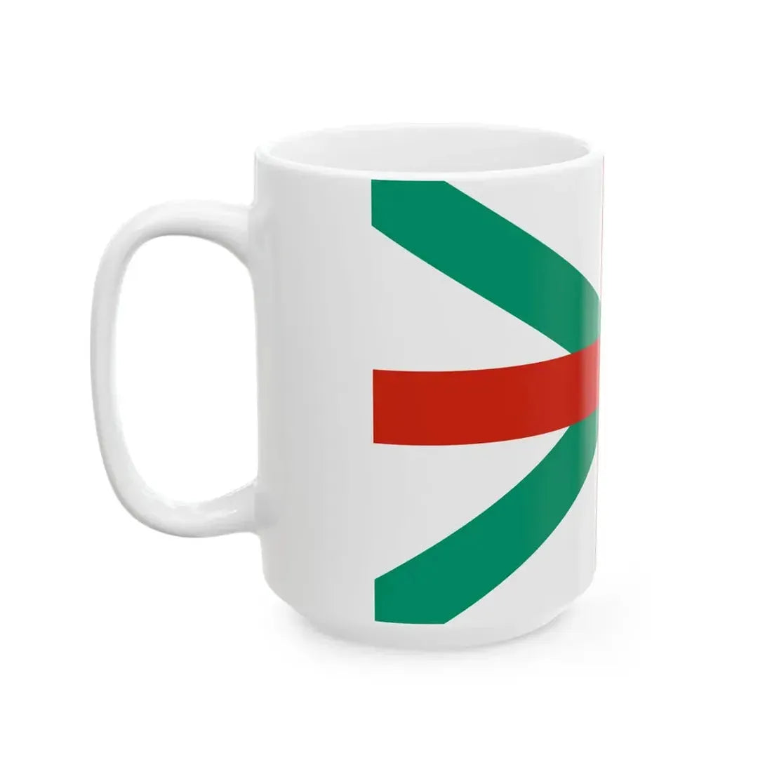 Naval Jack of Bulgaria (Bulgaria) White Coffee Mug - Go Mug Yourself
