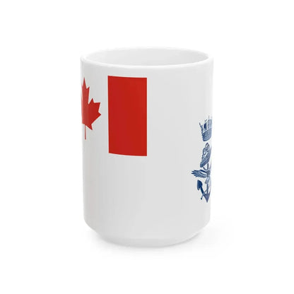Naval Jack of Canada 1968-2013 (Canada) White Coffee Mug 15oz - Go Mug Yourself
