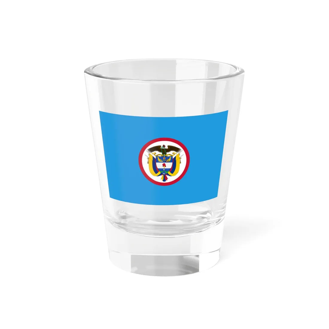Naval jack of Colombia (Colombia) Shot Glass 1.5oz 1.5oz - Go Mug Yourself