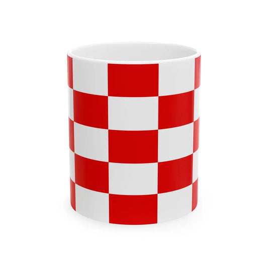 Naval jack of Croatia 1944-1945 (Croatia) White Coffee Mug 11oz - Go Mug Yourself