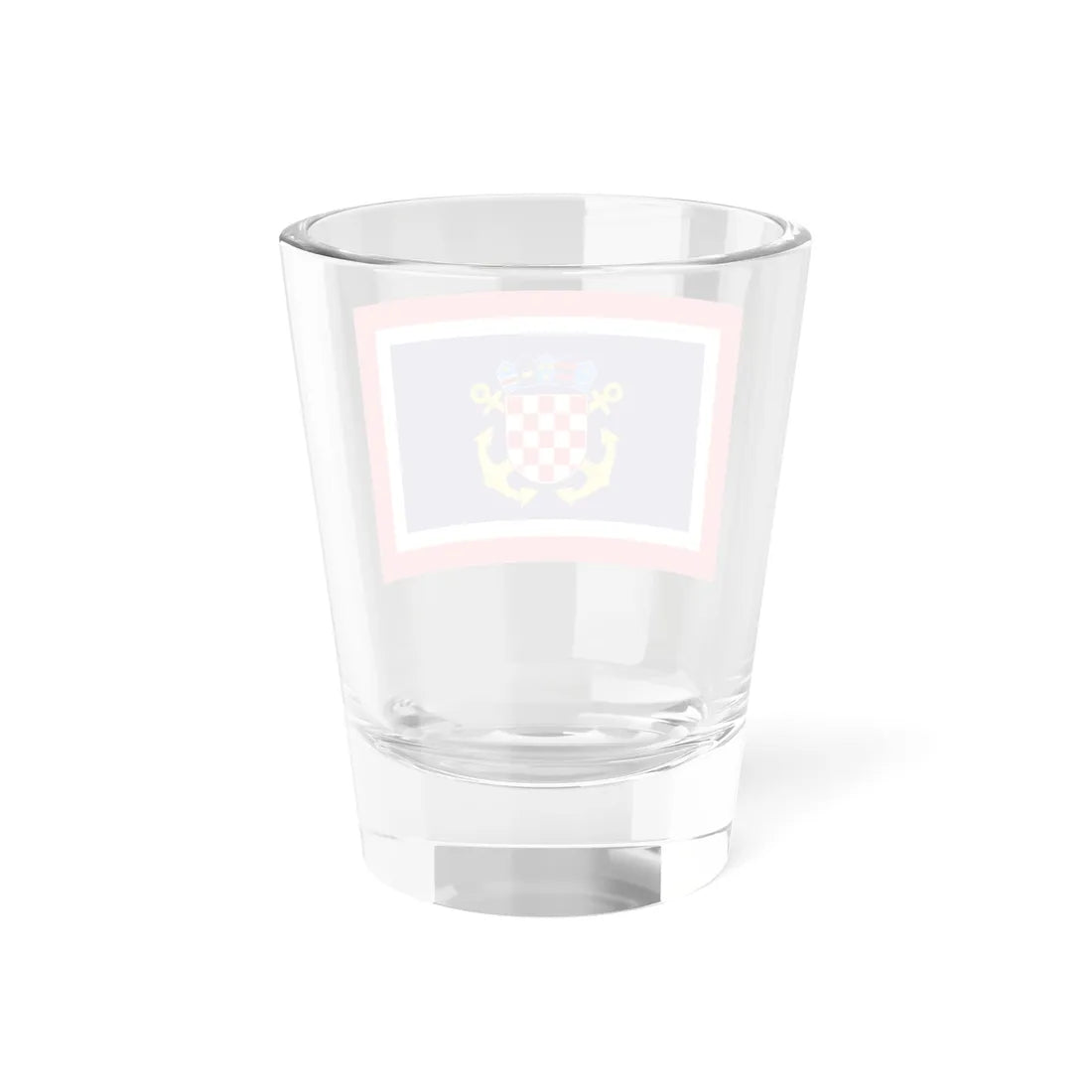 Naval jack of Croatia (Croatia) Shot Glass 1.5oz - Go Mug Yourself