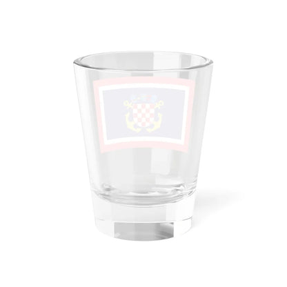 Naval jack of Croatia (Croatia) Shot Glass 1.5oz - Go Mug Yourself