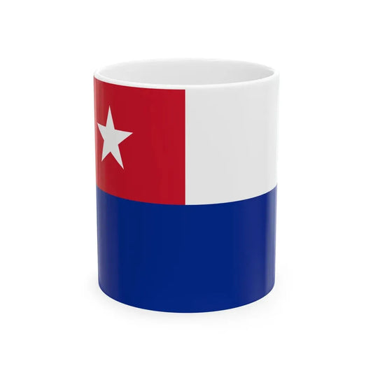 Naval jack of Cuba (Cuba) White Coffee Mug 11oz - Go Mug Yourself