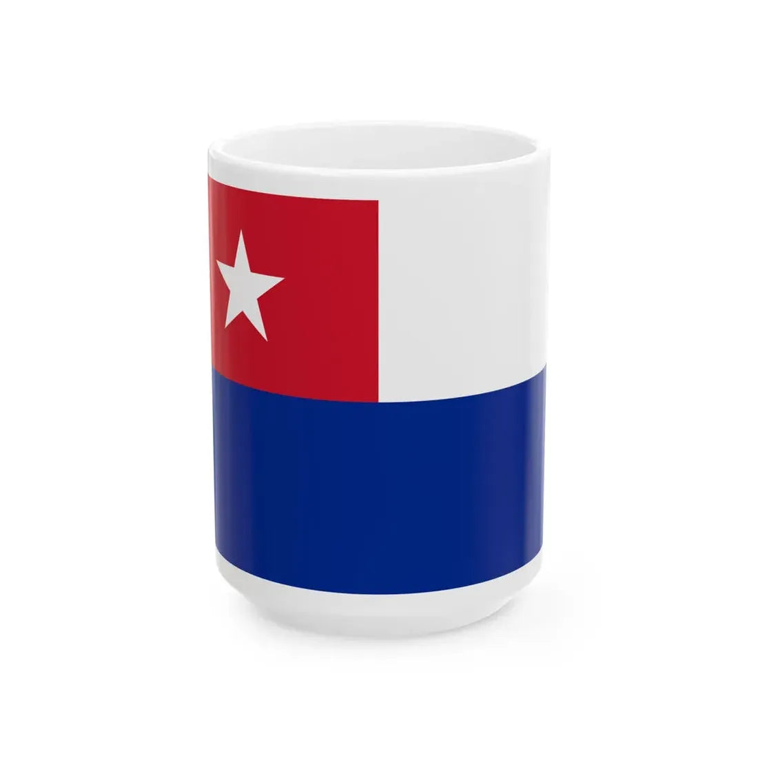 Naval jack of Cuba (Cuba) White Coffee Mug 15oz - Go Mug Yourself