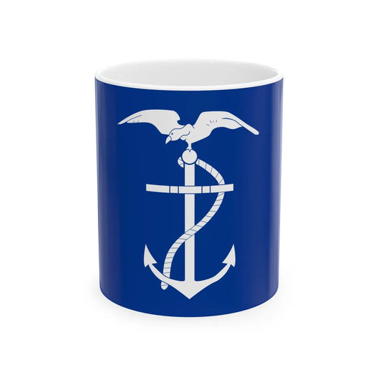 Naval Jack of Ecuador (Ecuador) White Coffee Mug 11oz - Go Mug Yourself