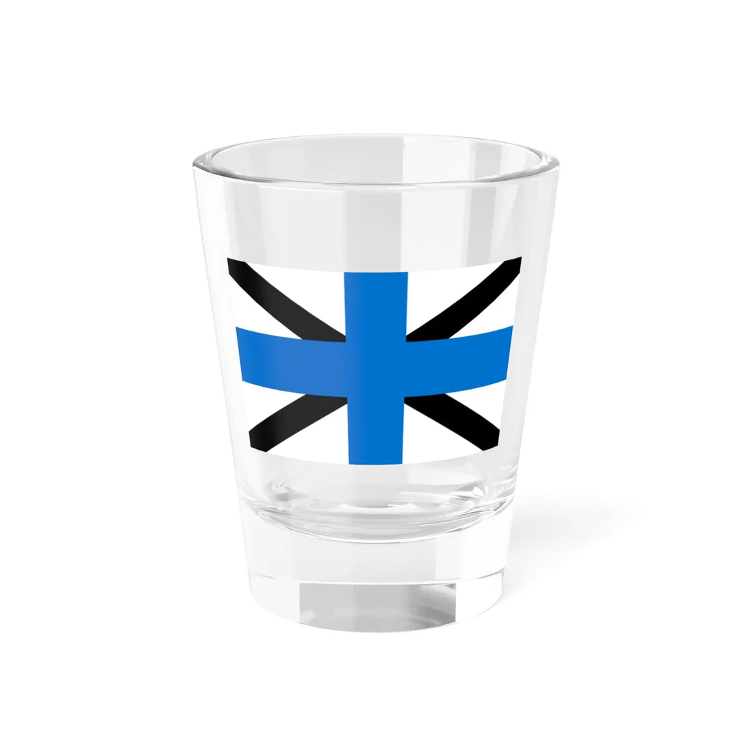 Naval Jack of Estonia (Estonia) Shot Glass 1.5oz 1.5oz - Go Mug Yourself