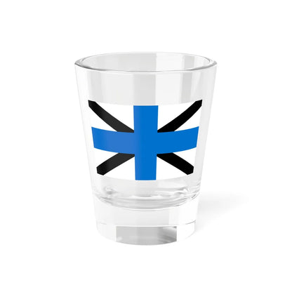 Naval Jack of Estonia (Estonia) Shot Glass 1.5oz 1.5oz - Go Mug Yourself