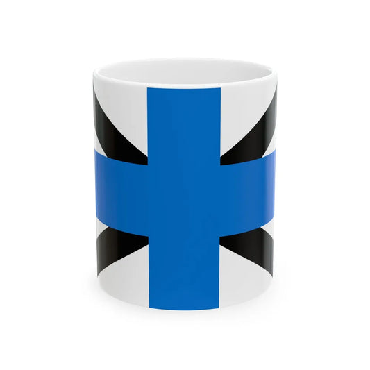 Naval Jack of Estonia (Estonia) White Coffee Mug 11oz - Go Mug Yourself