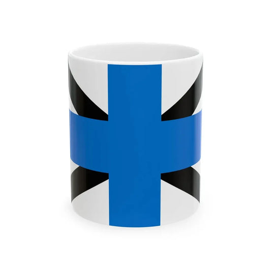 Naval Jack of Estonia (Estonia) White Coffee Mug 11oz - Go Mug Yourself
