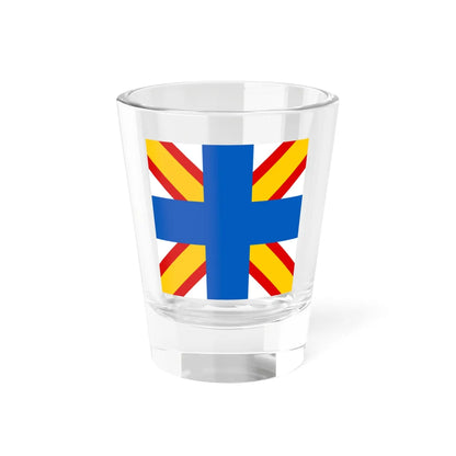 Naval Jack of Finland 1919 (Finland) Shot Glass 1.5oz 1.5oz - Go Mug Yourself