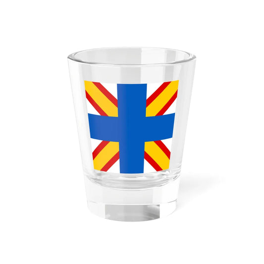 Naval Jack of Finland 1919 (Finland) Shot Glass 1.5oz 1.5oz - Go Mug Yourself