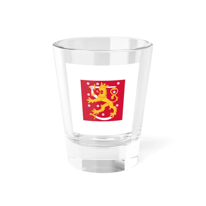 Naval jack of Finland (Finland) Shot Glass 1.5oz 1.5oz - Go Mug Yourself