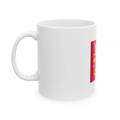 Naval jack of Finland (Finland) White Coffee Mug - Go Mug Yourself